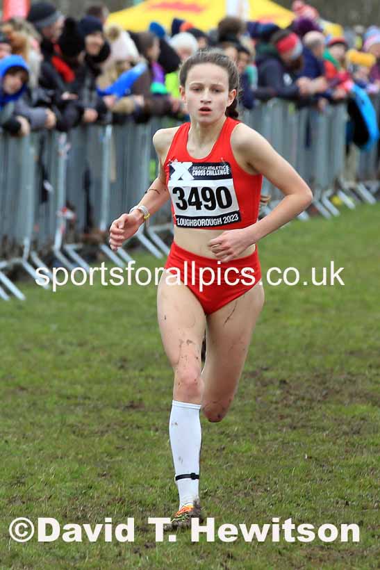 Girls Under-15s 2023 UK CAU Inter Counties Cross Country Champs, Prestwold Hall, Loughborough. Photo: David T. Hewitson/Sports for All Pics